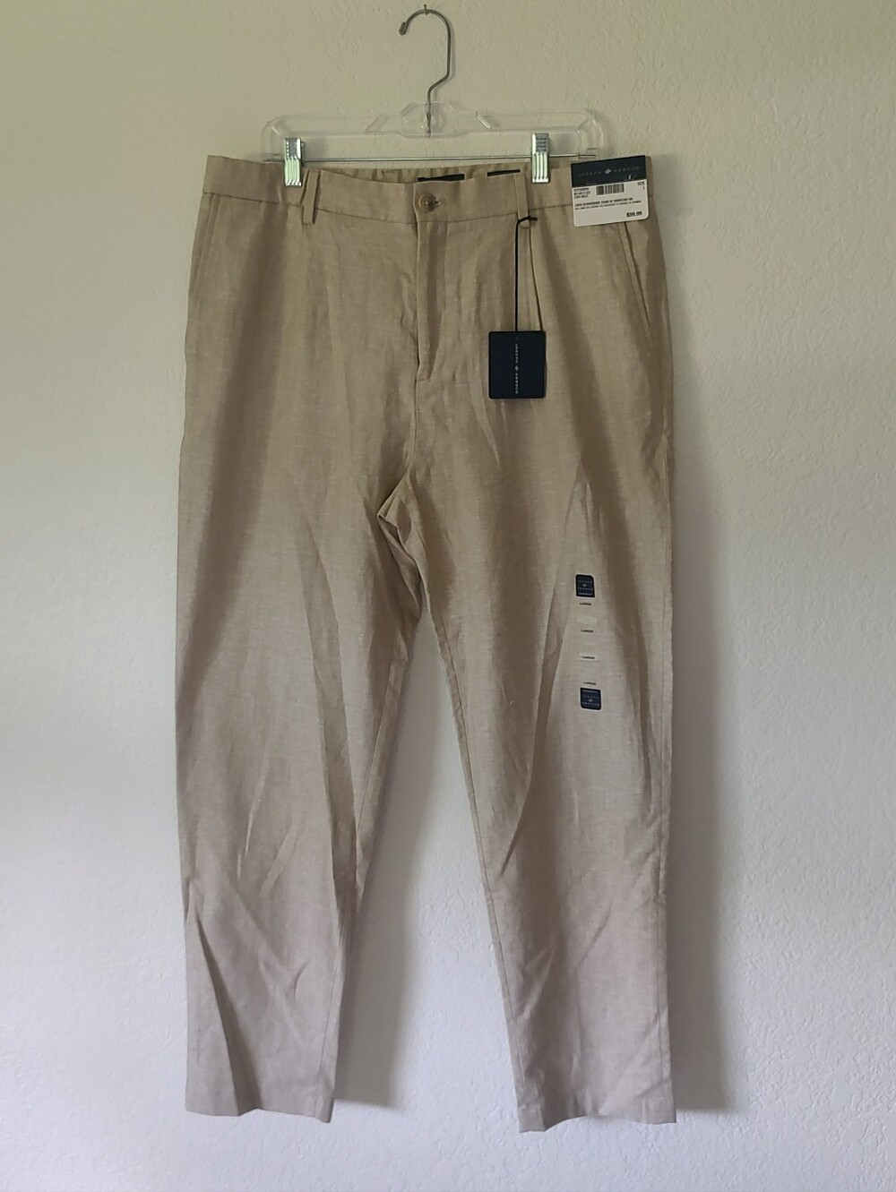 Joseph Aboud Men's Lightweight Linen-Blend Herringbone Chino Pants